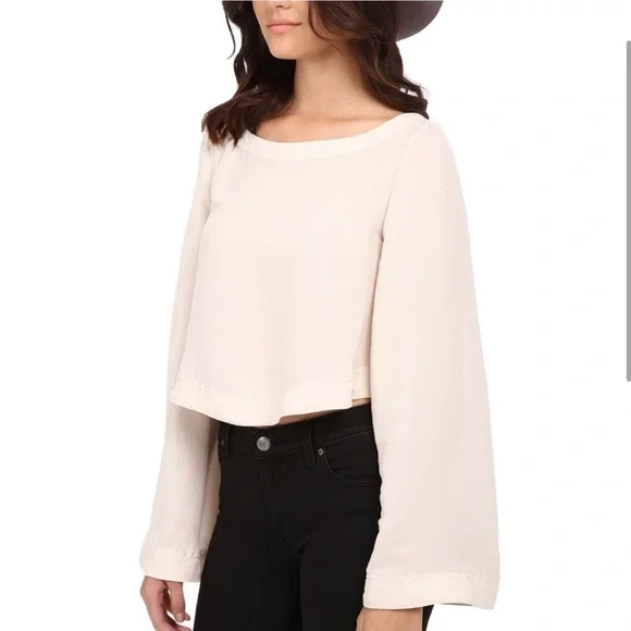 FREE PEOPLE Stars aligned bell sleeve top - Picture 2 of 5